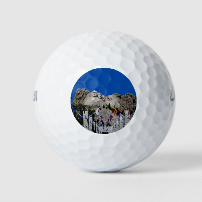Customisable Mt Rushmore Souvenir Golf Balls (Front)