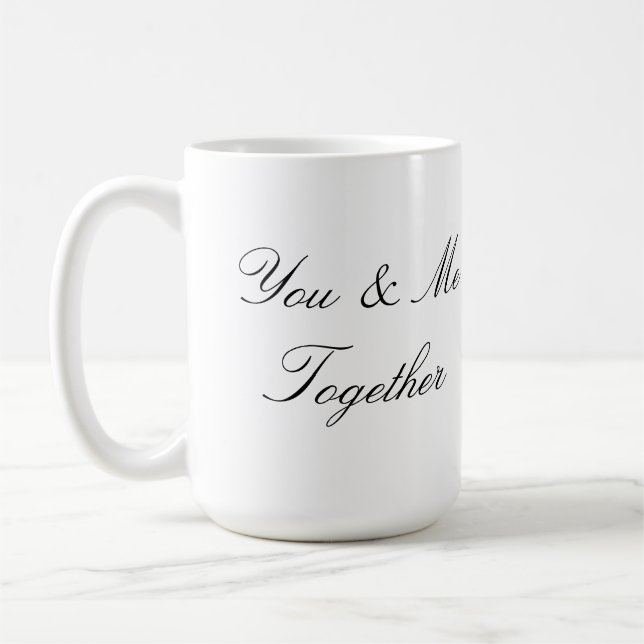 Customisable Mug Design Typography Valentine Gift (Left)
