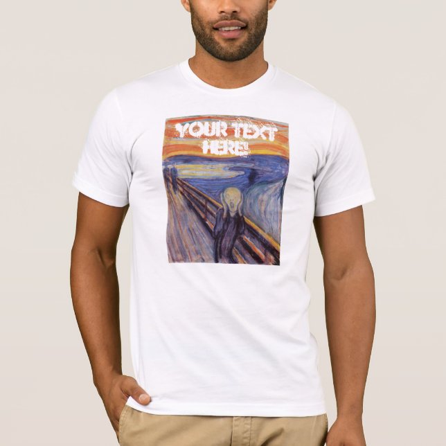 Customisable Munch's Scream T-Shirt (Front)
