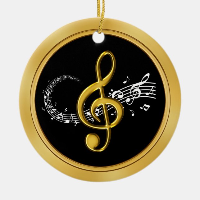 Customisable Music Note Ornaments BULK or Buy ONE (Front)