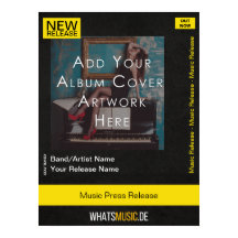 Customisable Music Release Poster with QR Code