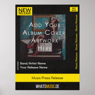 Customisable Music Release Poster with QR Code