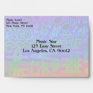 Customisable Musical Symbols Envelope