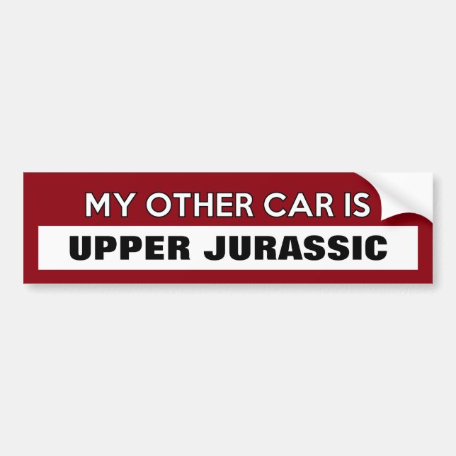 Customisable "My Other Car Is..." Bumper Sticker (Front)