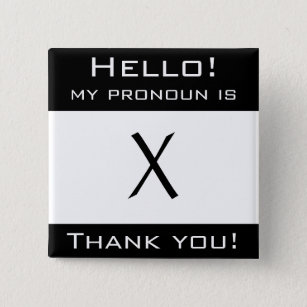 Customisable "My pronoun" button