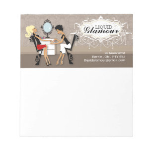 Customisable Nail Technician Notepad