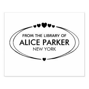 Customisable nam and text, from the library of rubber stamp