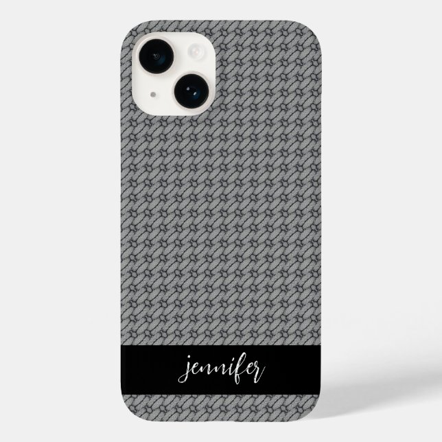 Customisable name Abstract concrete pattern Case-Mate iPhone Case (Back)