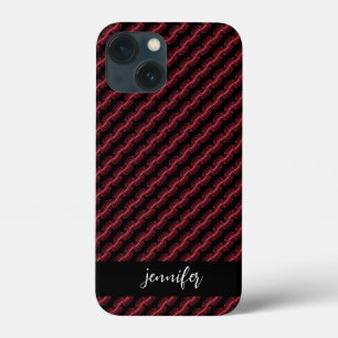 Customisable name Abstract smoke pattern iPhone 13 Mini Case