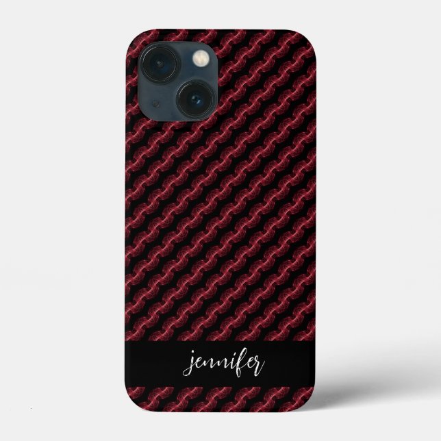 Customisable name Abstract smoke pattern Case-Mate iPhone Case (Back)