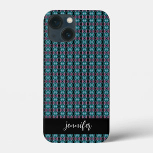 Customisable name Abstract smoke seamless pattern iPhone 13 Mini Case