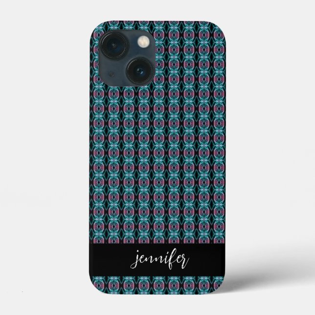 Customisable name Abstract smoke seamless pattern Case-Mate iPhone Case (Back)