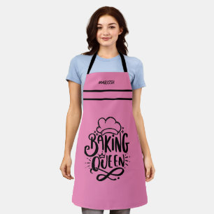 Customisable Name Baking Queen Apron