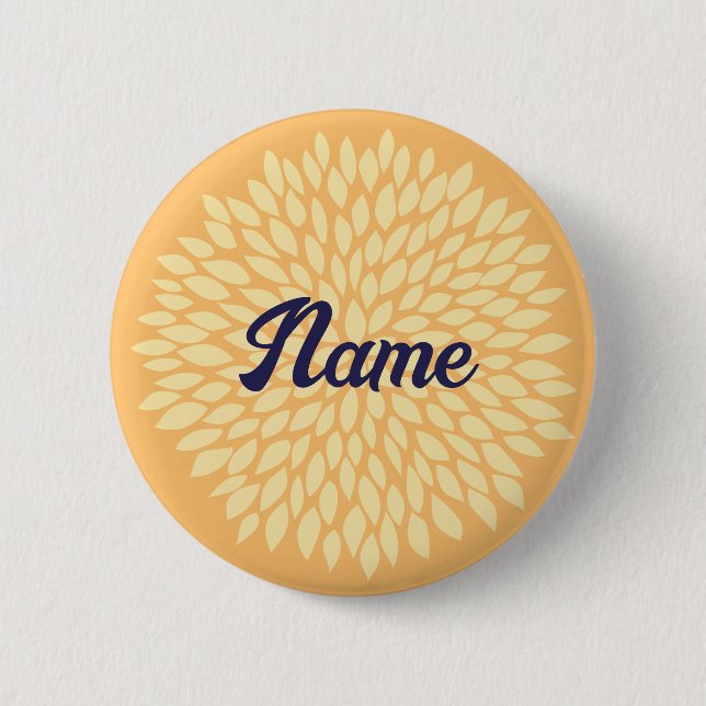 Customisable name buttons for girls (Front)