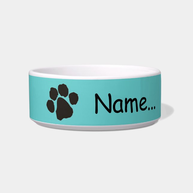 Customisable name Cat bowl (Front)