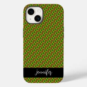Customisable name Colourful floral pattern Case-Mate iPhone 14 Case
