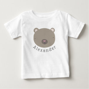 Customisable Name Cute Bear Baby T-Shirt