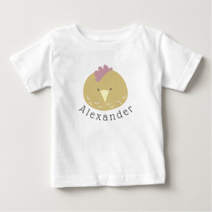 Customisable Name Cute Chick Baby T-Shirt