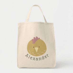 Customisable Name Cute Chick Tote Bag