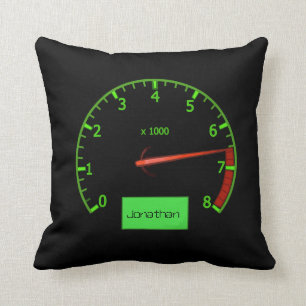 Customisable name gearhead car Fan Cushion