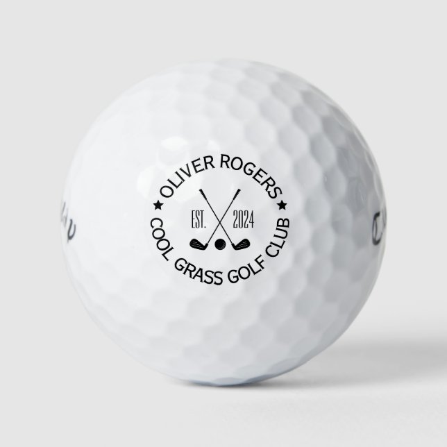 Customisable Name Golf Club Ball (Front)