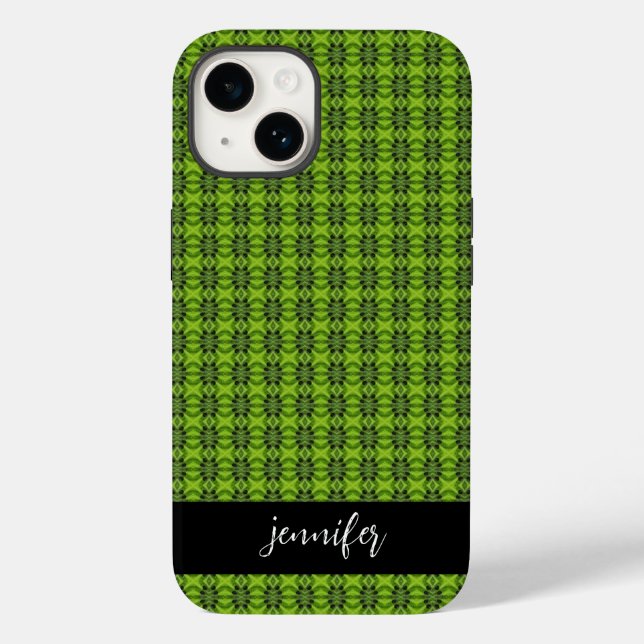 Customisable name Kiwi fruit pattern Case-Mate iPhone Case (Back)