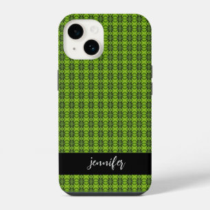 Customisable name Kiwi fruit pattern iPhone 14 Case