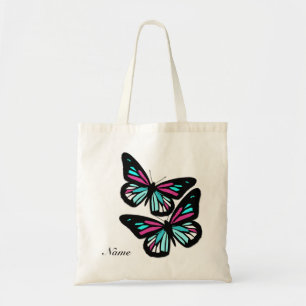 Customisable Name/Monogram Butterfly Tote Bag