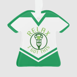 Customisable Name Number Lacrosse T-Shirt Ornament