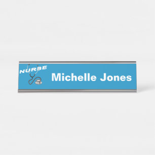 Customisable Name Nurse Desk Name Plate
