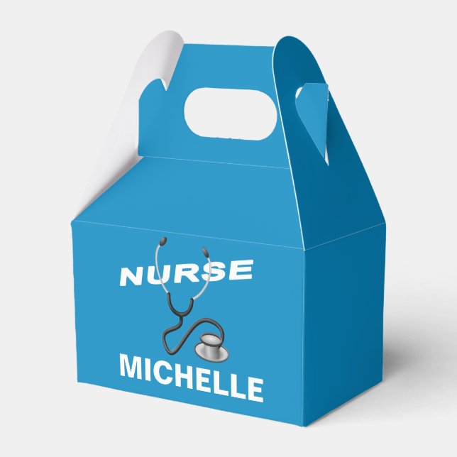 Customisable Name Nurse Favour Box (Front Side)