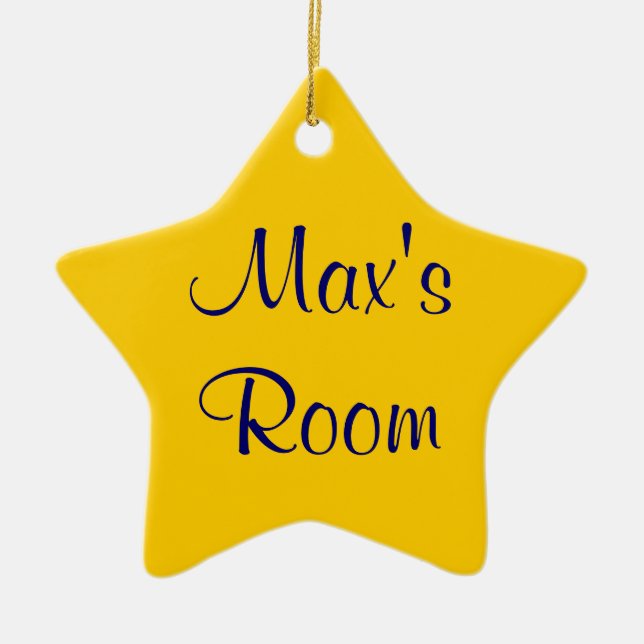 Customisable Name Ornament (Front)