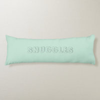 Customisable name "Snuggles" seafoam mint green