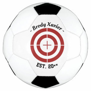 Customisable Name Target Practice Soccerball Football