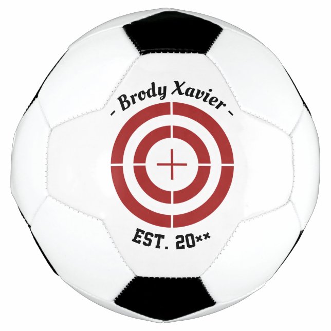 Customisable Name Target Practice Soccerball Football (Front)