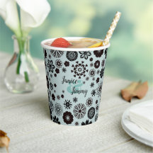 Customisable Names Cute Sage Green Floral Pattern
