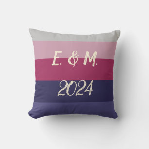 Customisable Names Throw Pillow