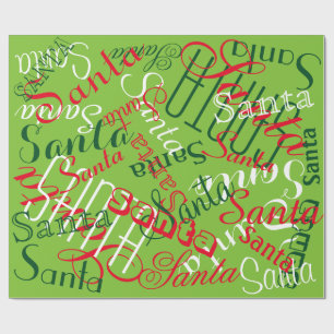 Customisable Names Wrapping Paper