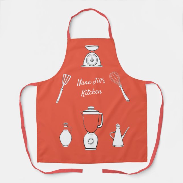 Customisable Nana's Kitchen Apron (Front)