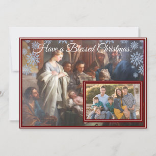 Customisable Nativity Christmas Card