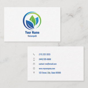 Customisable naturopath business card