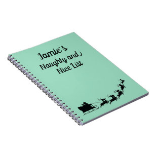 Customisable Naughty and Nice List Notebook