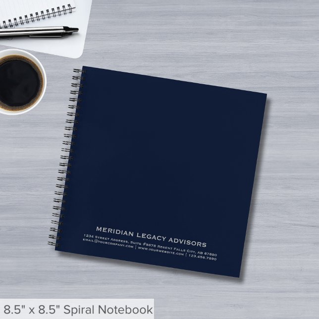 Customisable Navy Blue Square Notebook (Creator Uploaded)