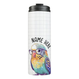 Customisable Nerdy Budgie Tumbler