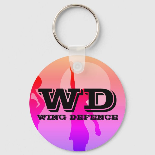 Customisable Netball Player Position Key Ring (Front)