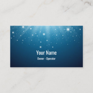 Customisable night sky stars business card