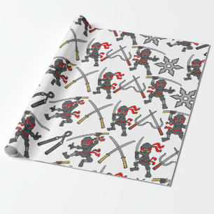 Customisable Ninja Pattern Wrapping Paper