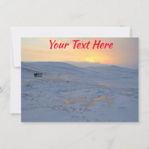 Customisable Norway winter Card