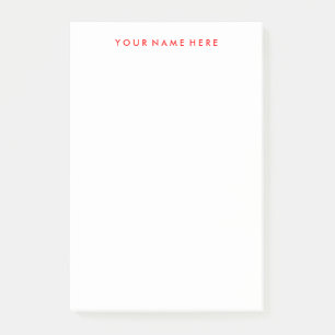 Customisable Note Stickie Pad in Red