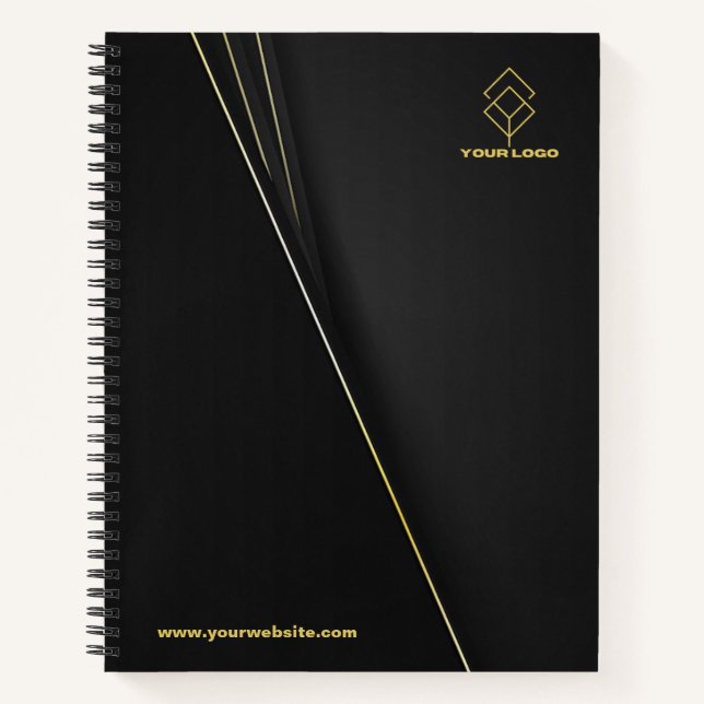 Customisable Notebook - Add Your Logo and Website (Front)